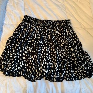 mini skirt with shorts underneath and drawstring